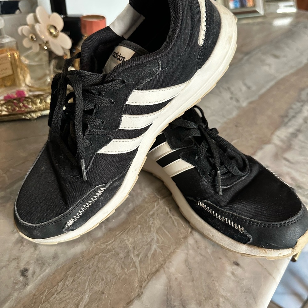 Adidas Black and White Sneakers